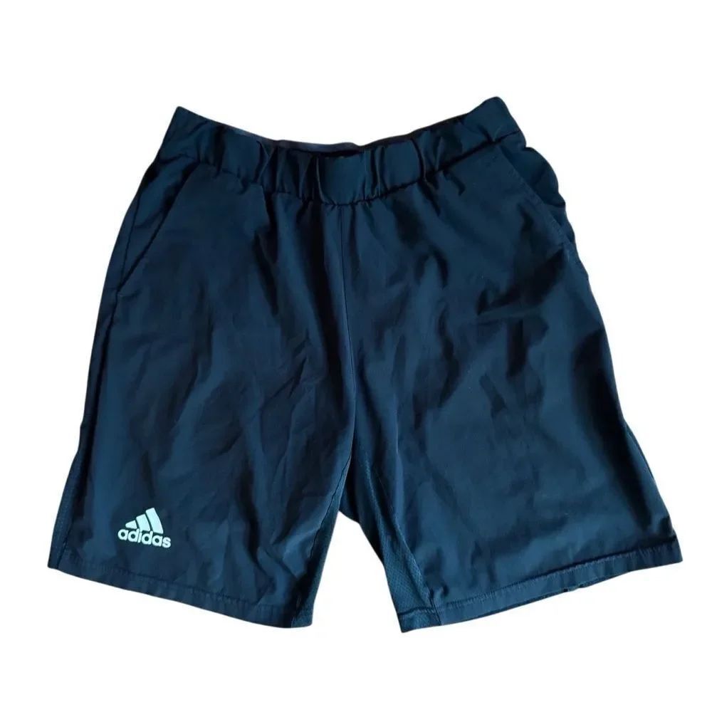 adidas Juniors AeroReady Black Running Shorts Size Medium